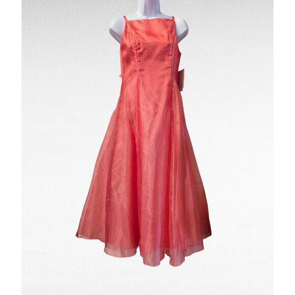 NWT Jessica McClintock Girls formal dress with sheer shawl. Sz 14 - Picture 4 of 16